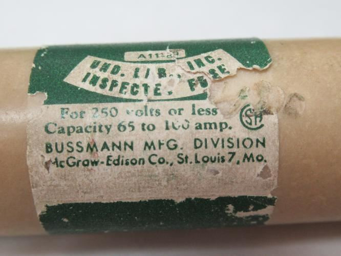 Bussmann REN-100; Fuse; 100A; 250V