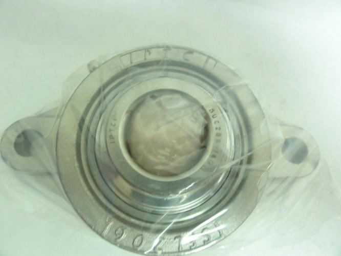 IPTCI SUCSFL-206-18; SS Flange Bearing; Two-Bolt; 1.125"ID
