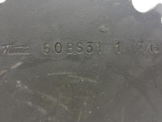 Martin 60BS31-1-7/16; Sprocket # 60; 31Teeth; 1-7/16"ID