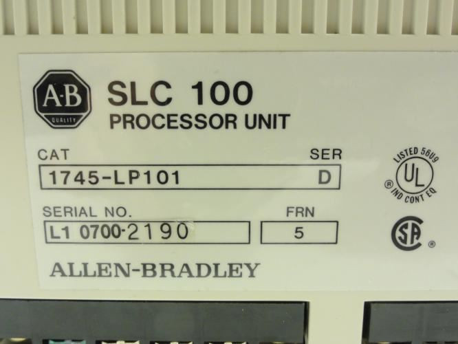 Allen-Bradley 1745-LP101; Processor Unit; 85-132VAC Supply