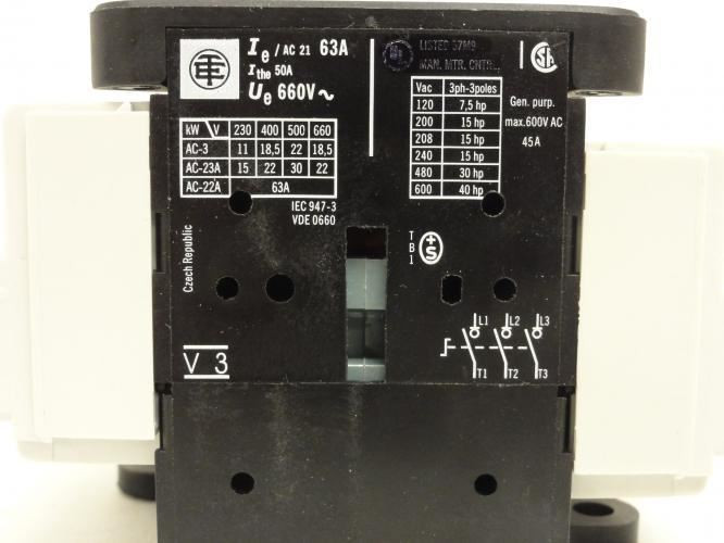 Telemecanique V3; Loadbreak Switchbody; 45A; 600V; 3-Pole