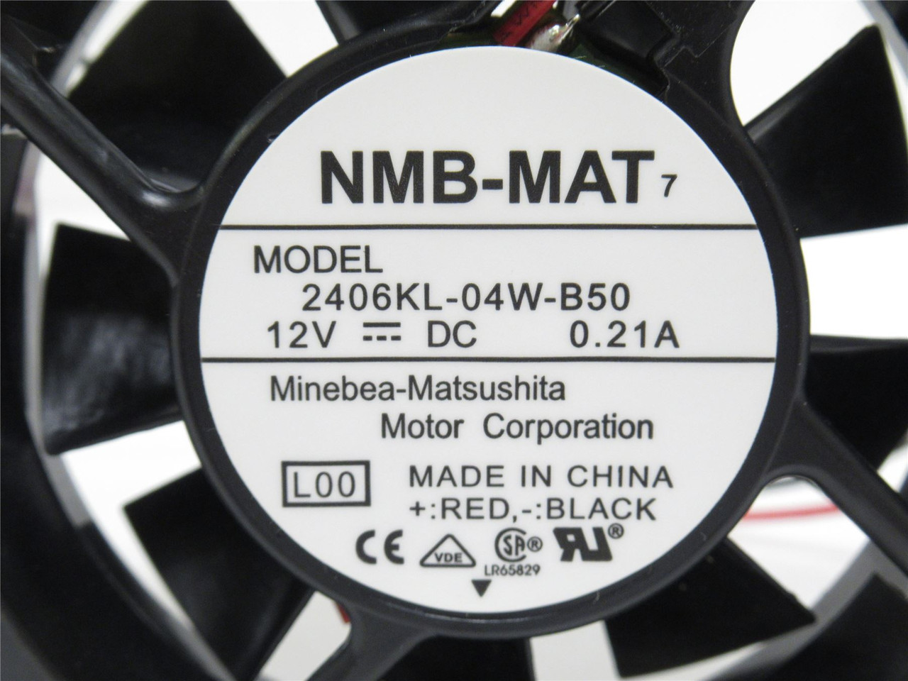 NMB 2406KL-04W-B50-L00; Axial Fan; 12VDC; 60 x 15mm; 18.3CFM