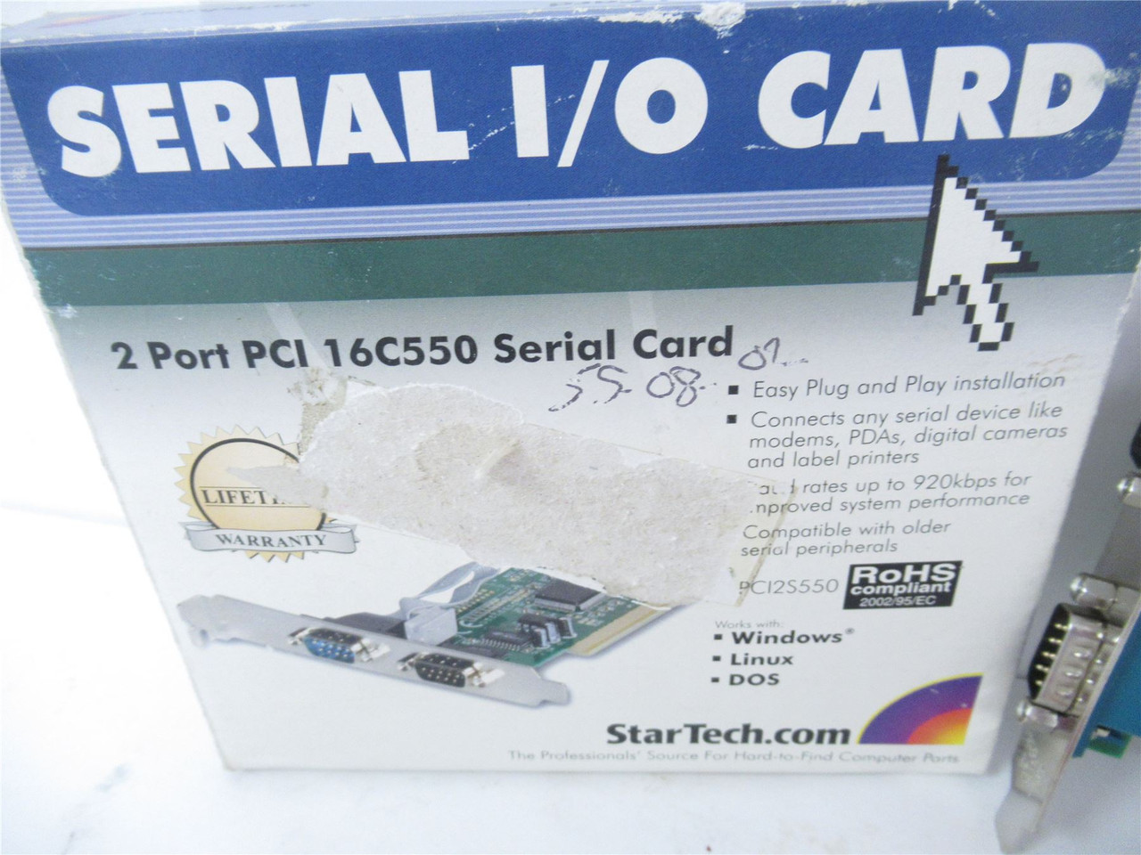 StarTech 16C550; Serial I/O Card 2 Port