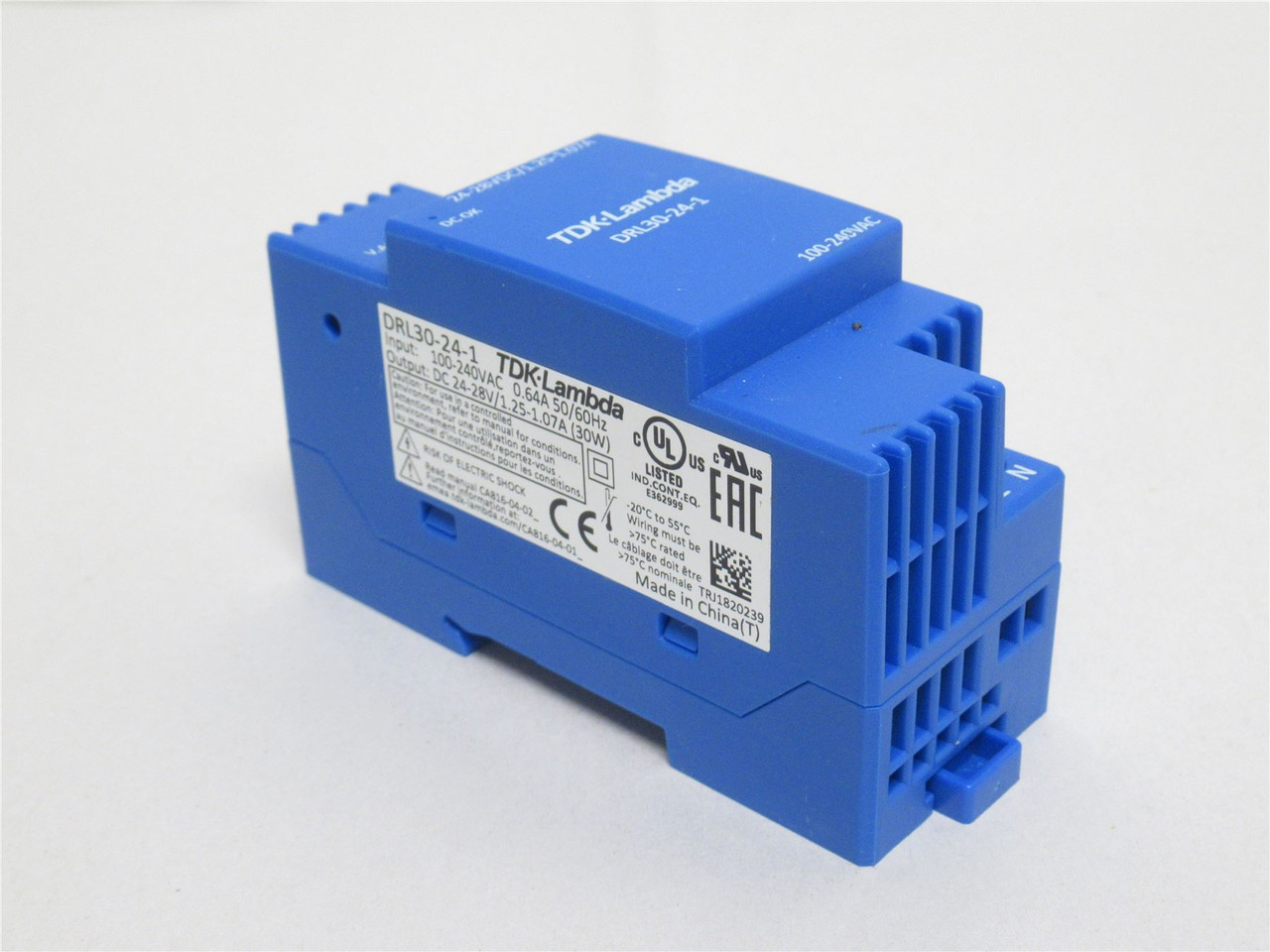 TDK DRL30-24-1; Power Supply; 200-240VAC In; 24-28VDC Out