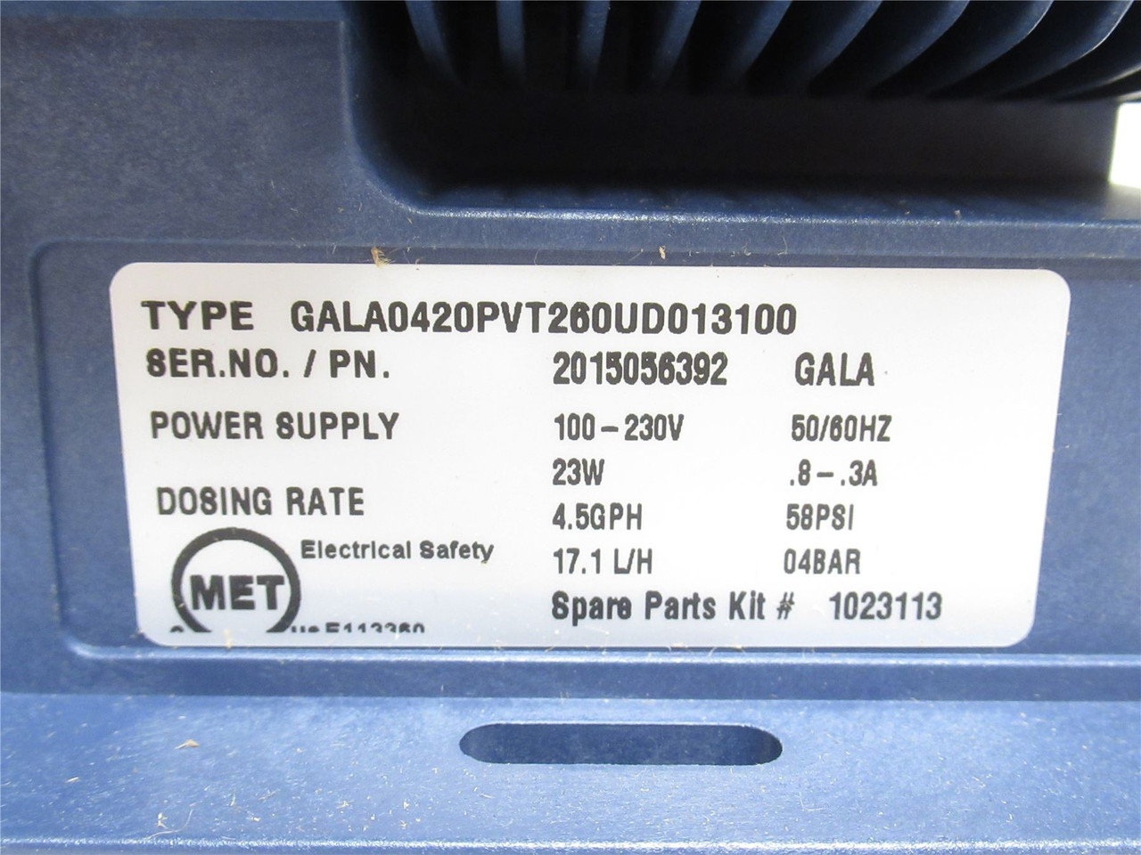 Prominent Fluid GALA0420PVT260UD013100; Metering Dosing Pump