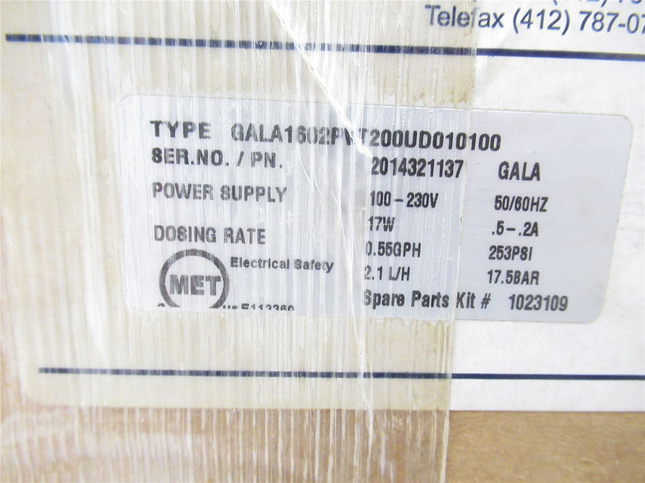 Prominent Fluid GALA0420PVT260UD013100; Metering Dosing Pump