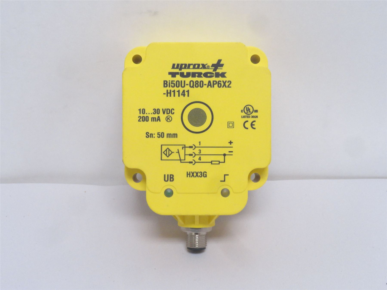 Turck BI50U-Q80-AP6X2-H1; Proximity Sensor 1608940; 10-30VDC