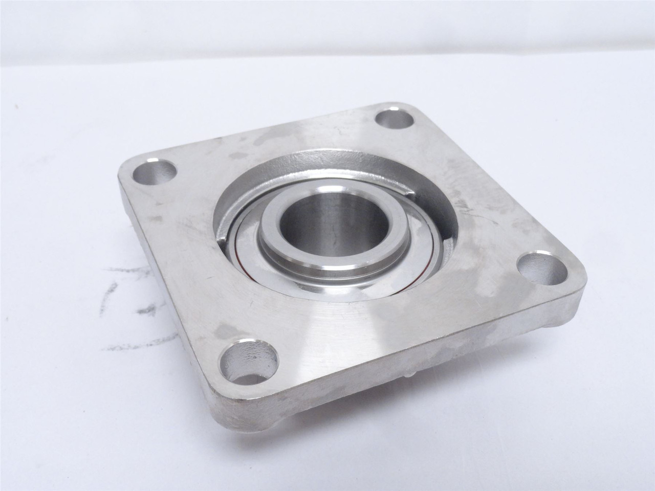 KML SSUCF208-24-P6; Flange Bearing; SS; 1-1/2"ID; 4-Bolt