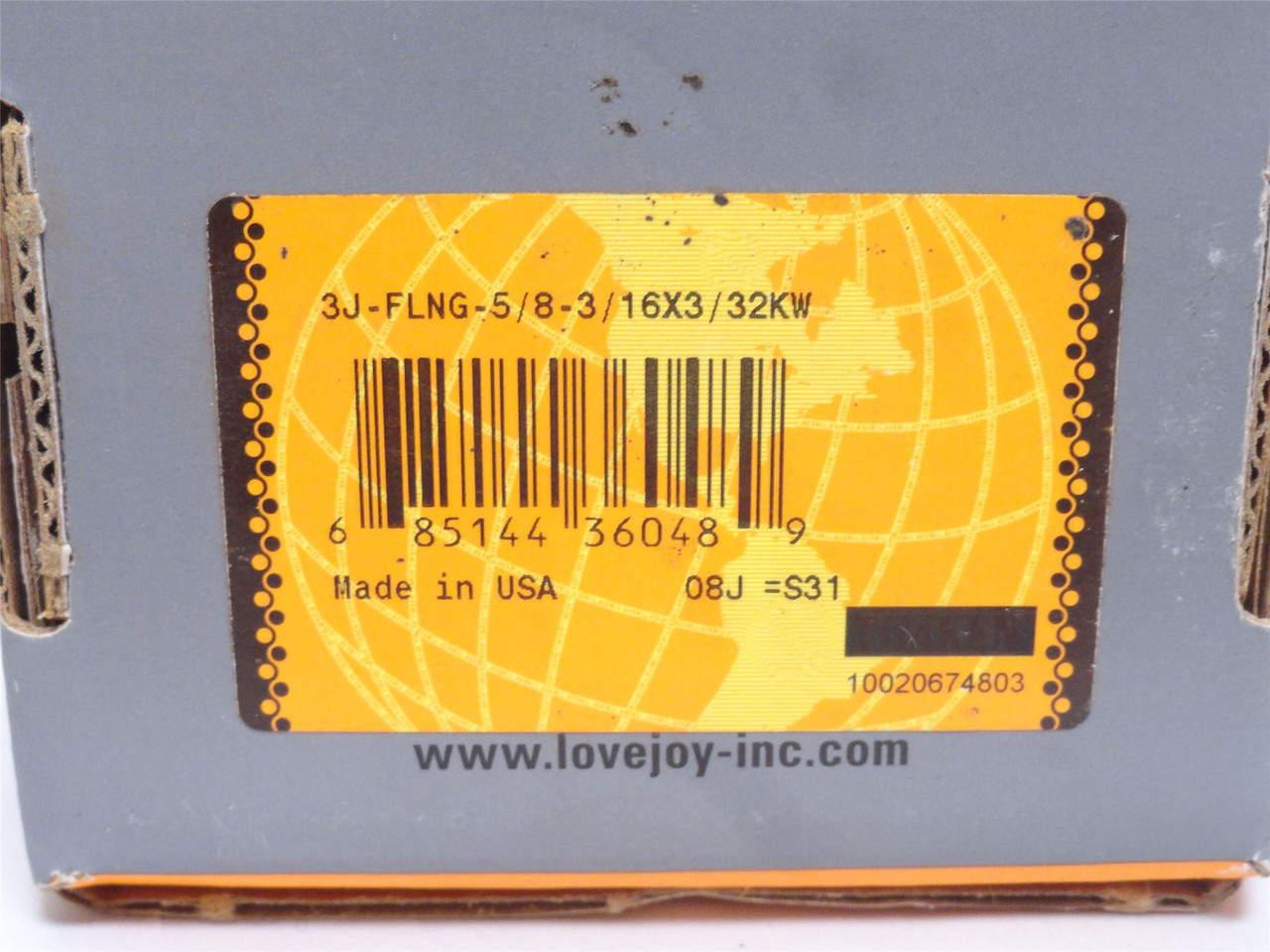 Lovejoy 3J X 5/8; Sleeve Coupling Flange ; 5/8"ID; Size: 3