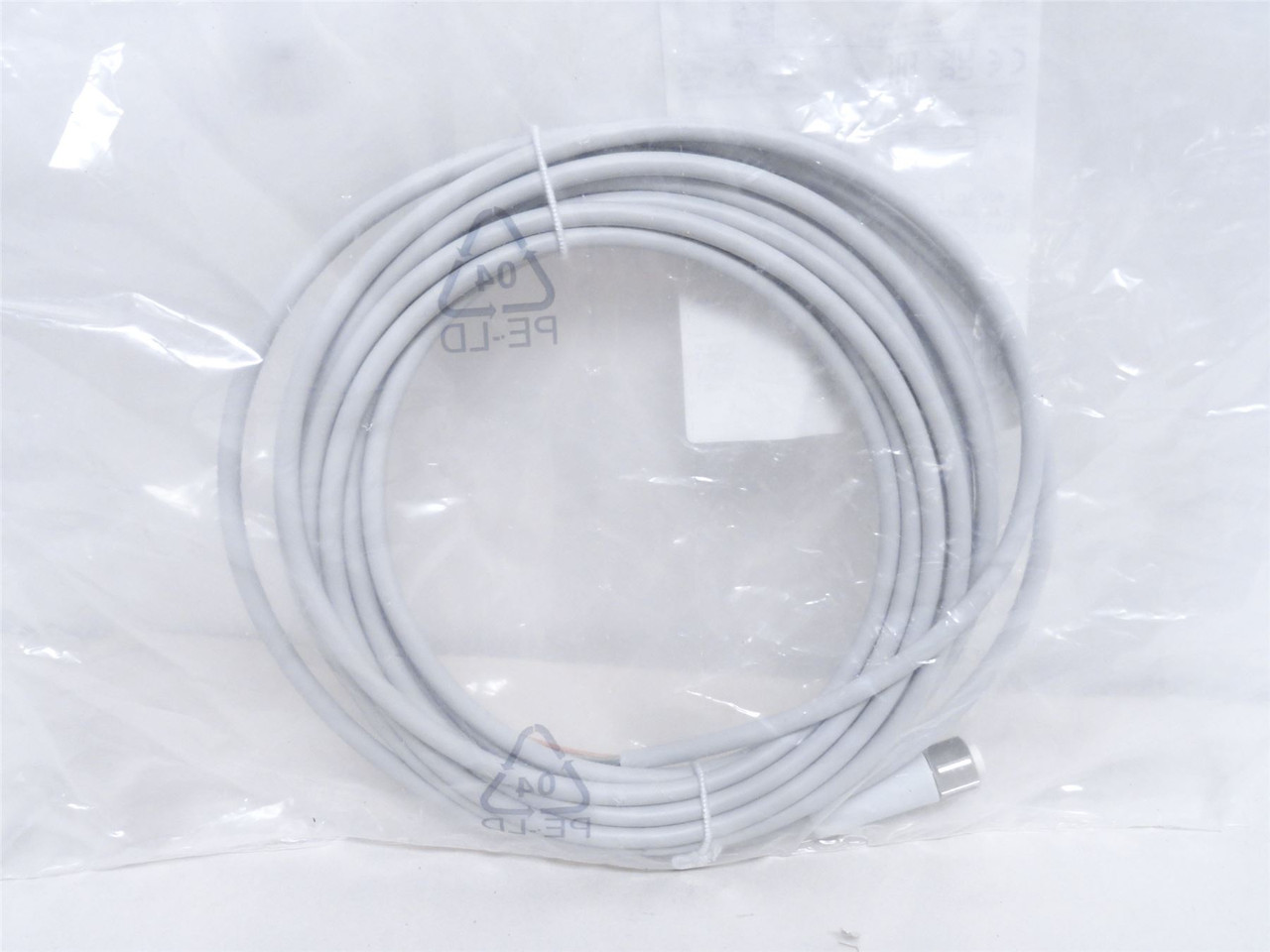 ifm EVF010; Straight Connector SS Nut M12 5-Wire 5mLong