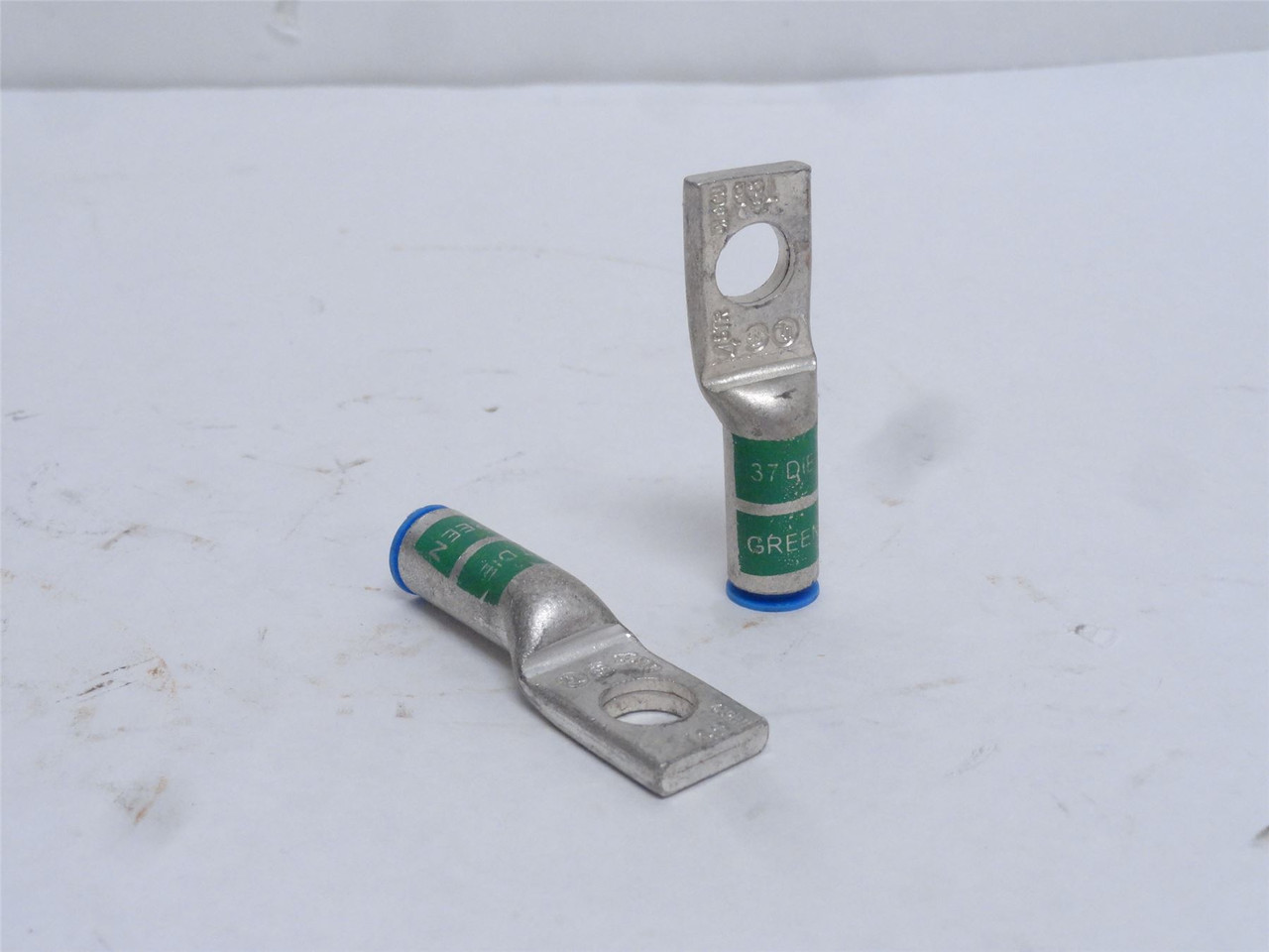 T and B 54148; Lot-2 Copper One-Hole Lugs; 3/8" Bolt; 1AWG