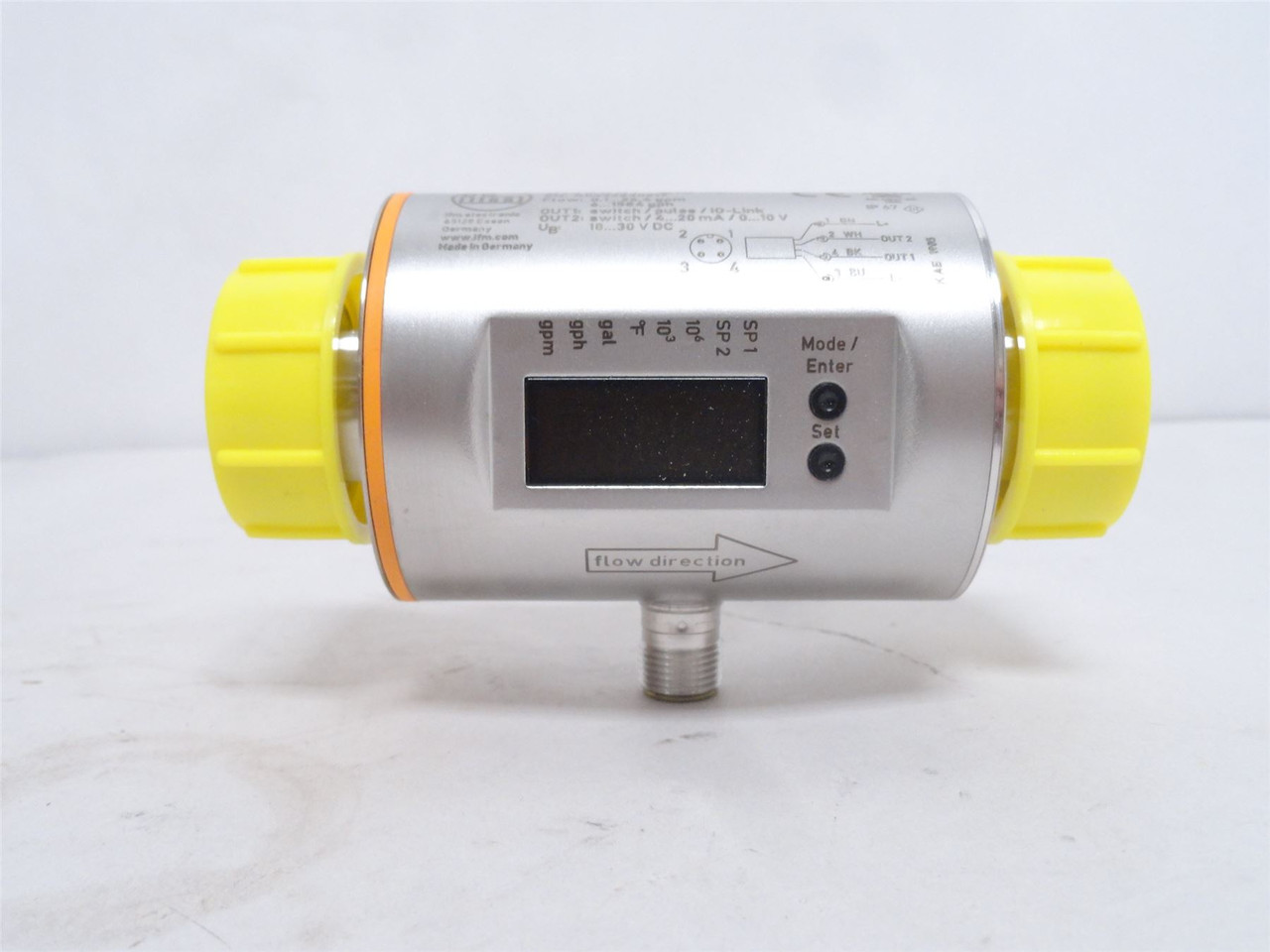 ifm SM8001; Electromagnetic Flowmeter; SS; 1" BSPP Threads