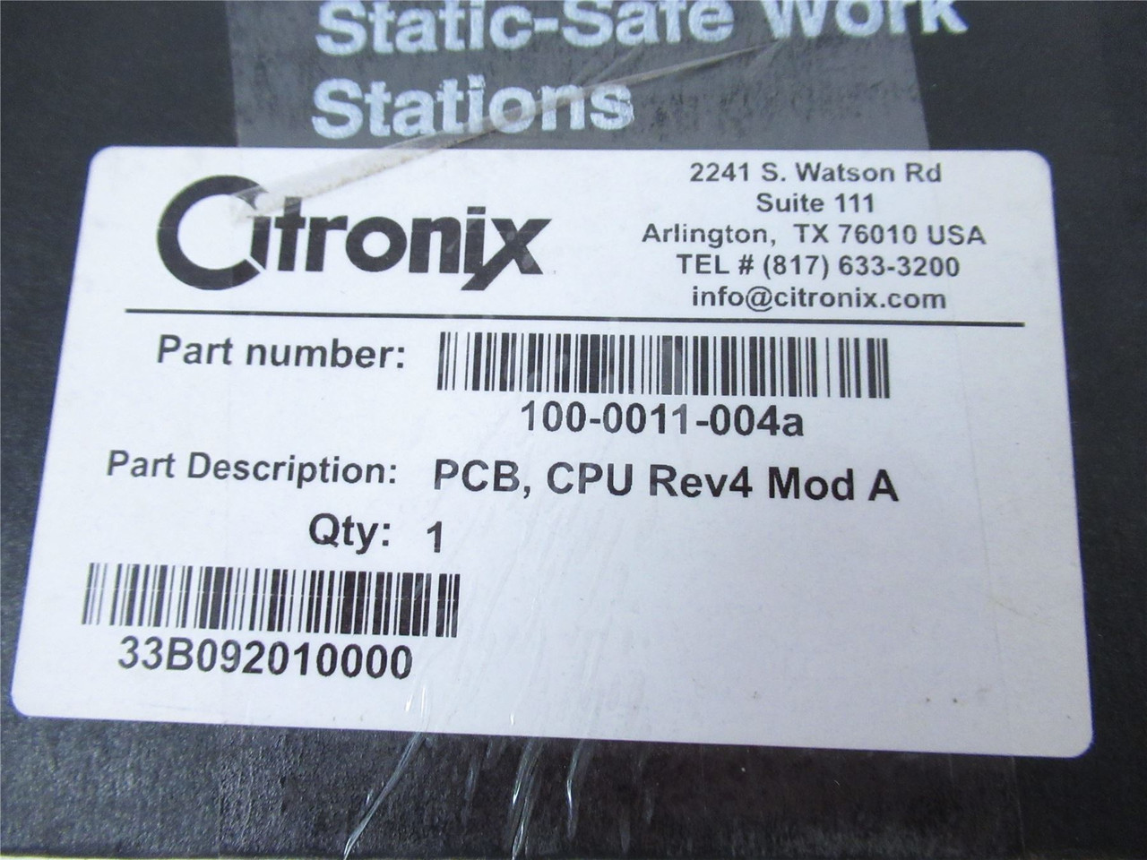 Citronix 100-0011-004a; Motherboard CPB