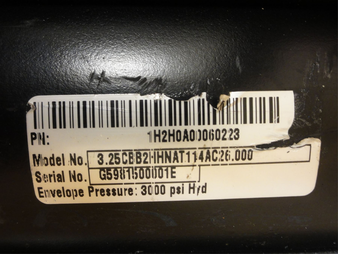 Parker 3.25CBB2HIHNAT114AC:26.000; Hydraulic Cylinder 3-1/4"ID