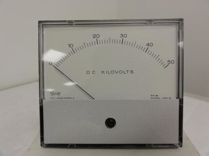 Triplett 420-G; Meter 0-50 DCKV Panel Mount