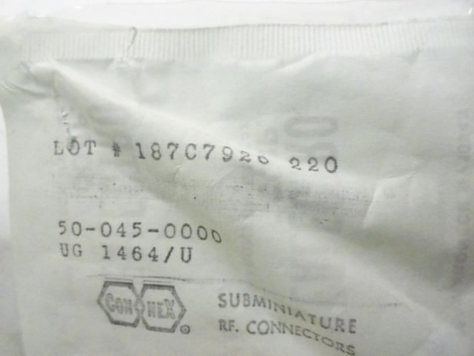Sealectro 50-045-0000; LOT-2 RF Connector