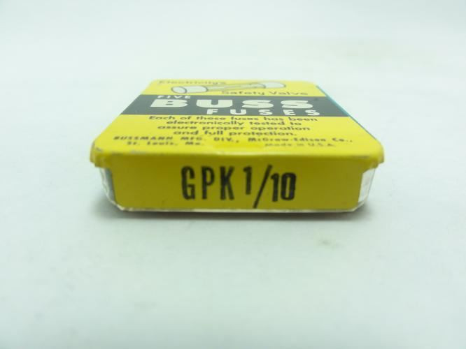 Bussmann GPK1/10; Box-5 Fuses 1/10A