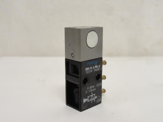 Festo RW/0-3-PK-3; Swivel-Lever Valve; 0-116 PSI