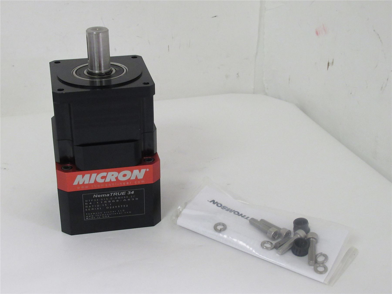 Micron NTP34-015-0-RM090-37; Gearbox; 15:1