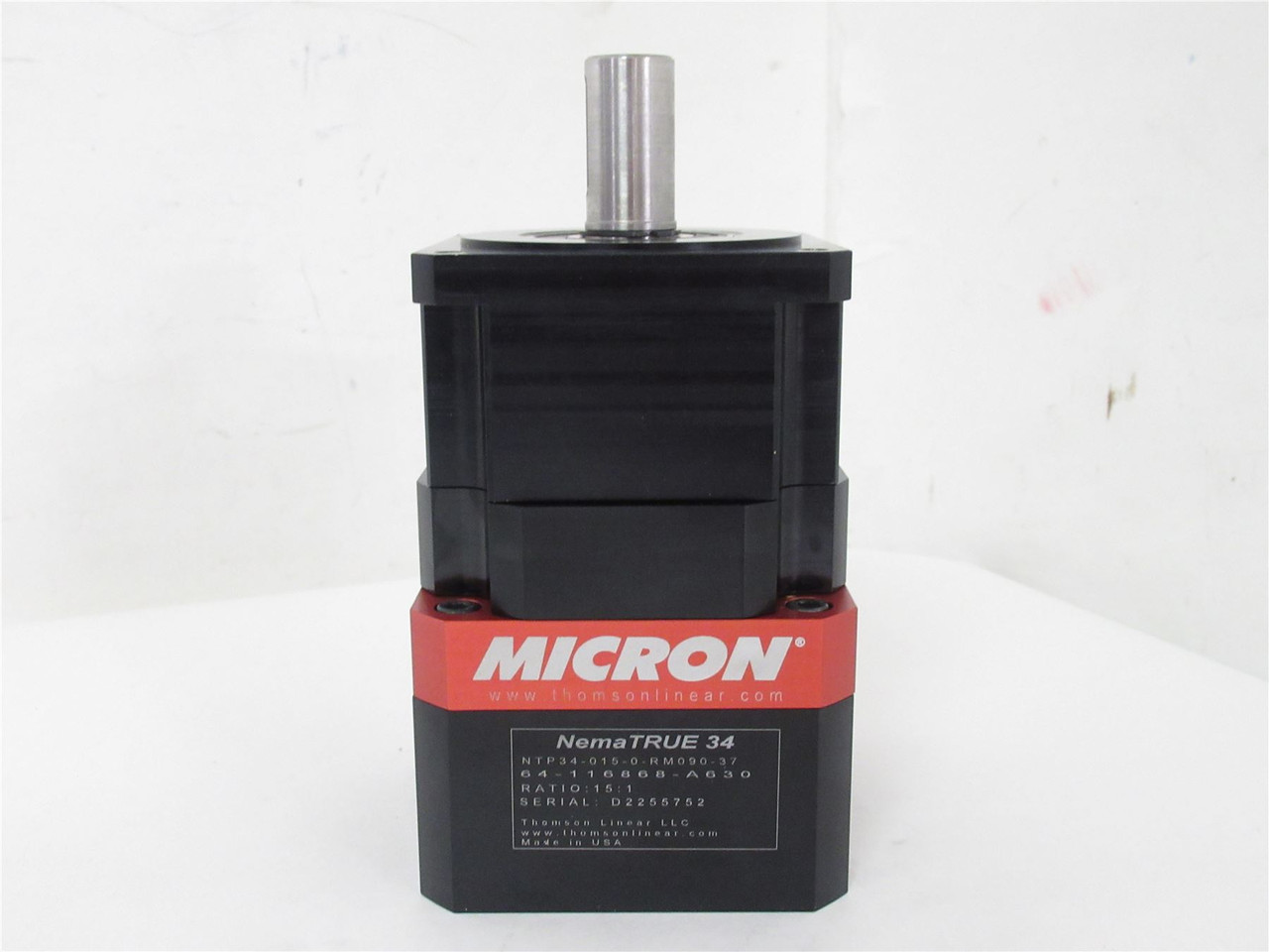 Micron NTP34-015-0-RM090-37; Gearbox; 15:1