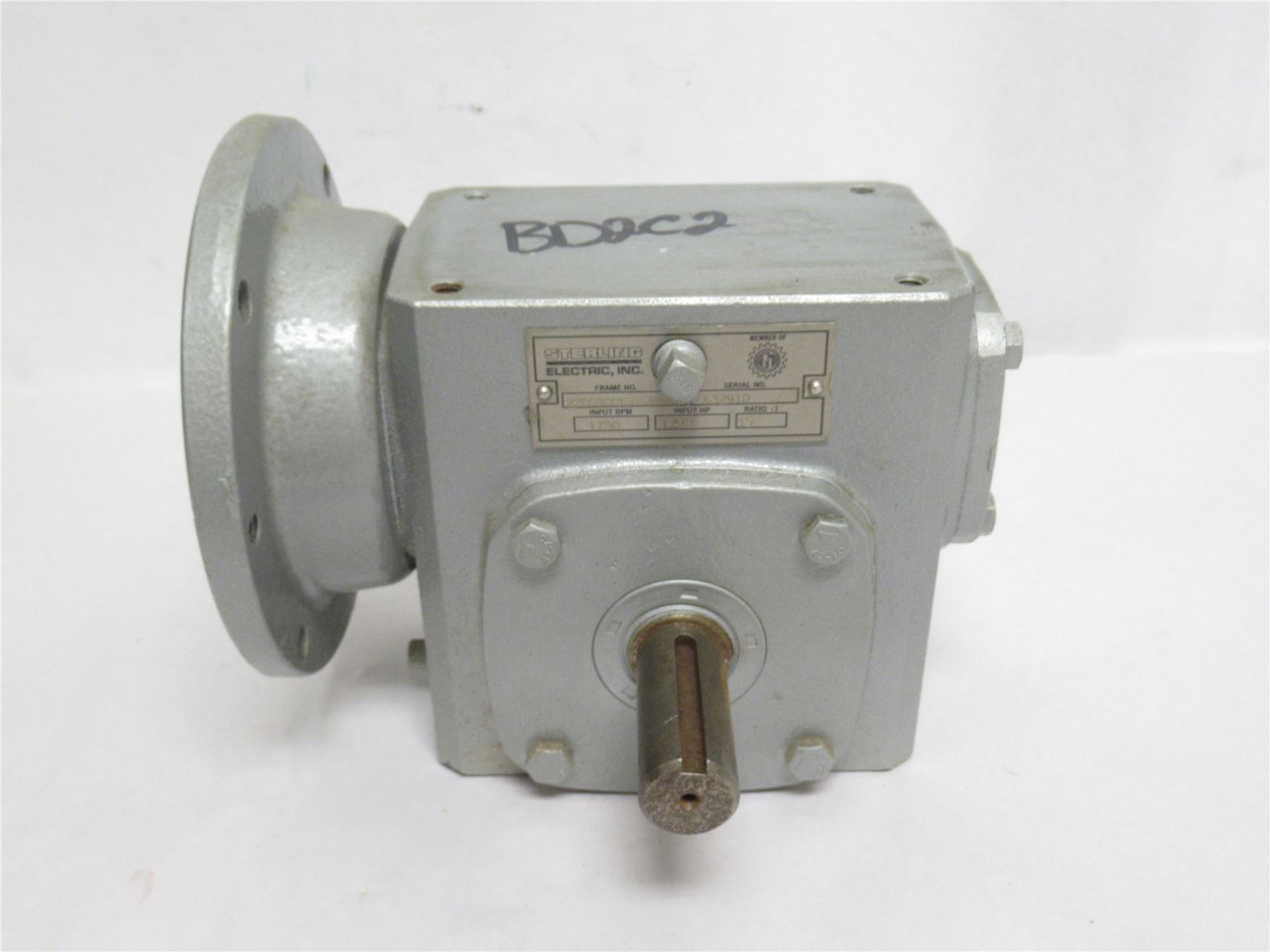 Sterling 2206BQ015563SWD; Gear Reducer; RA; 15:1 Ratio; 1.56HP