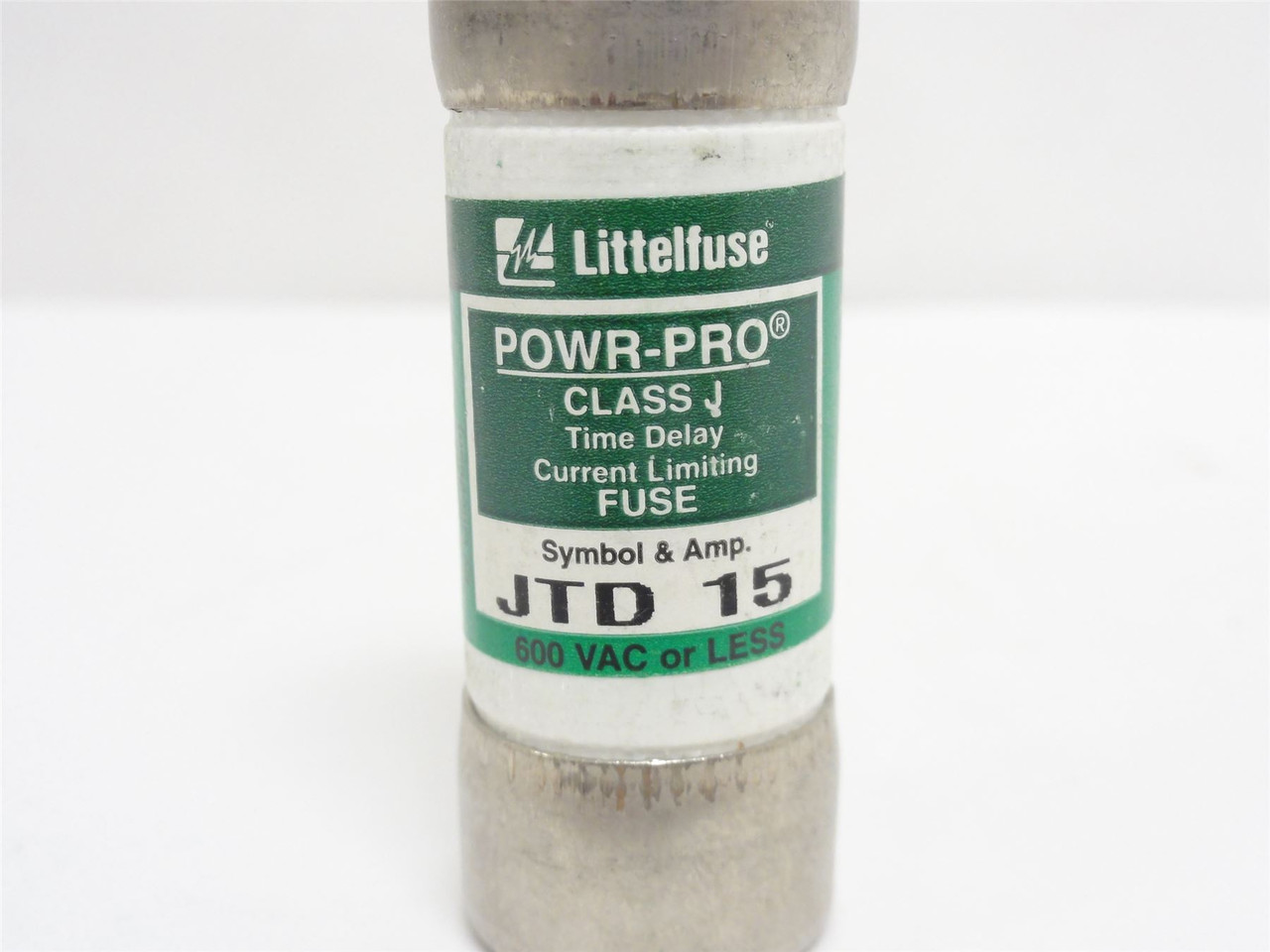 Littlefuse JTD015; Time Delay Fuse; 15A; 600VAC/300VDC