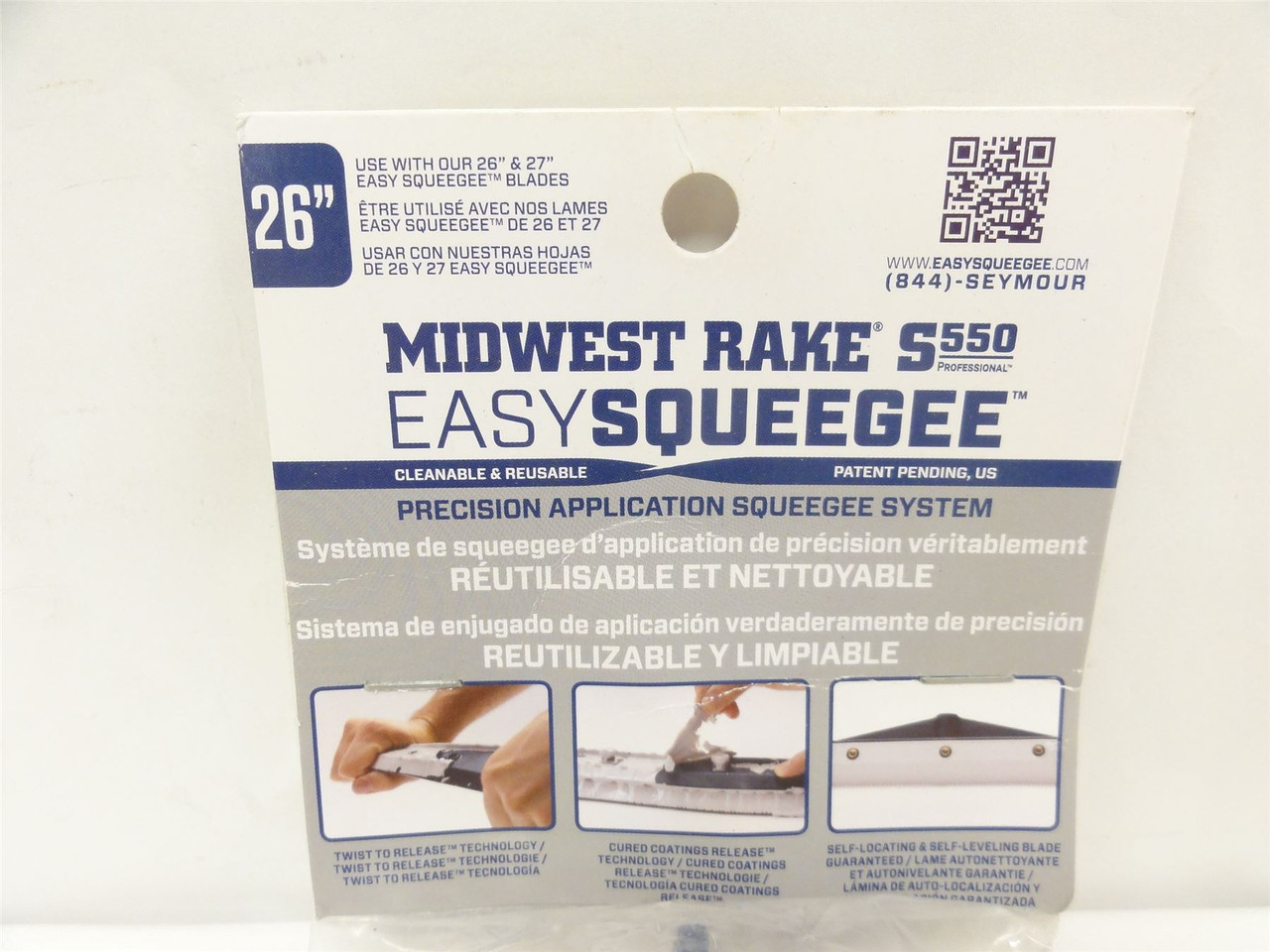 Midwest Rake 78256; Polymer Squeegee Frame; 26" Long