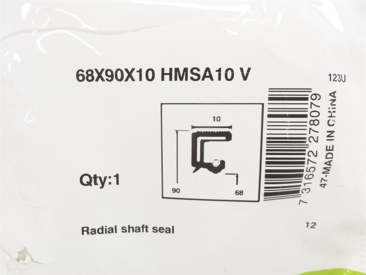 SKF 68X90X10 HMSA10 V; Double Lip Oil Seal 68mmID x 90mmOD