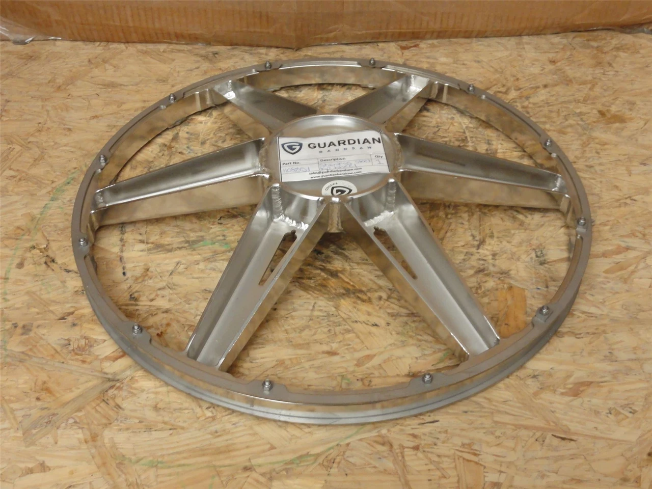 Guardian 1108851; Top Wheel; SS; 5/8"ID x 18-3/8"OD