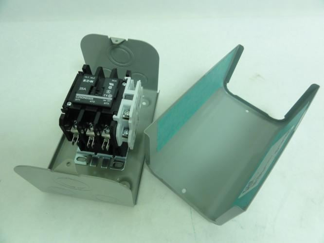 Eaton C25DGY4; Contactor 25A; 600V; 3P; Coil: 24VAC