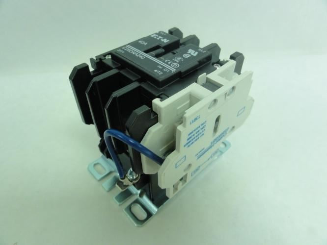 Eaton C25DNA2401W; Contactor 40A; 600V; 2P; Coil: 48VDC