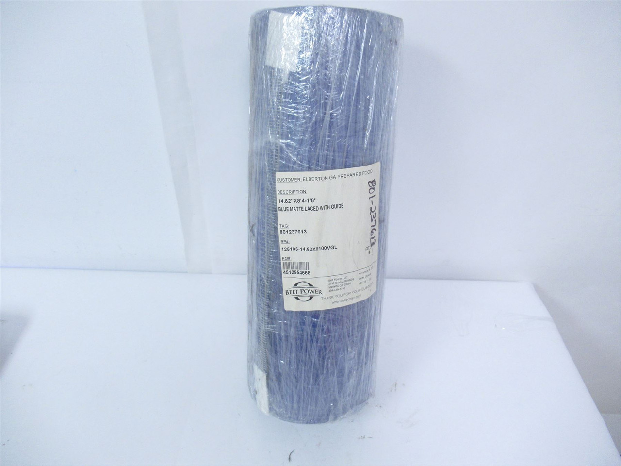 Belt Power 125105-14.82x0100VGL; Belt 14.82"x8'4-1/8" Laced
