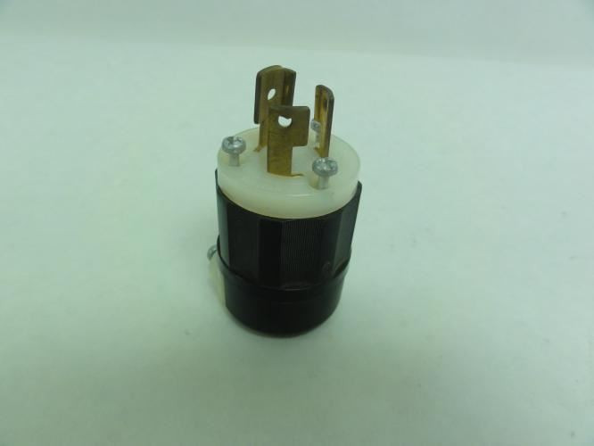 Leviton 4720-C; Locking Plug; 15A; 125V; 2 Pole