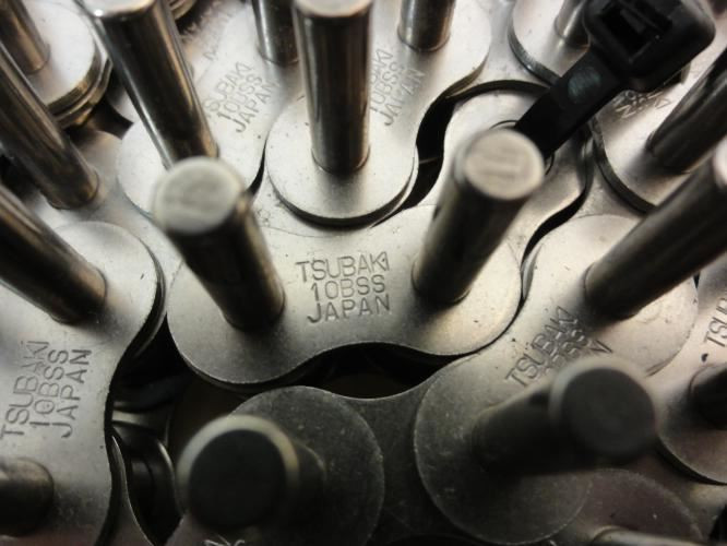 Tsubaki 10BSS; Roller Chain #10B; SS; 33' OL
