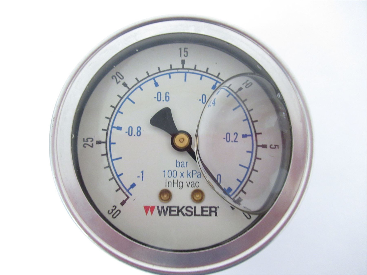 Weksler by12yvc4cw; Vacuum Gauge 2.75" Dial