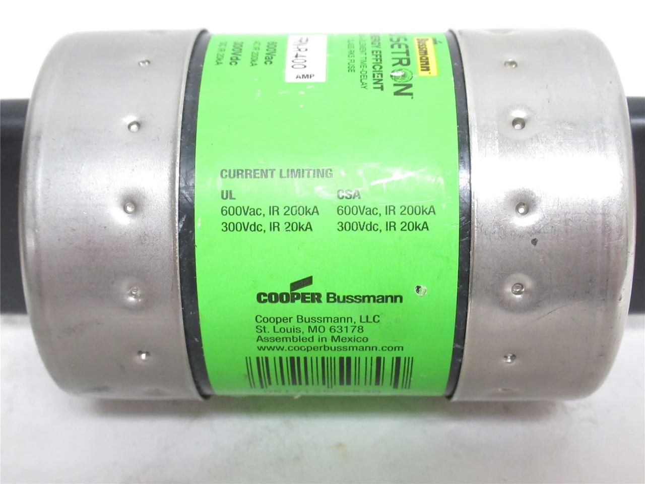 Bussmann FRN-R-400; Dual Element Time Delay Fuse; 400A; 250VAC