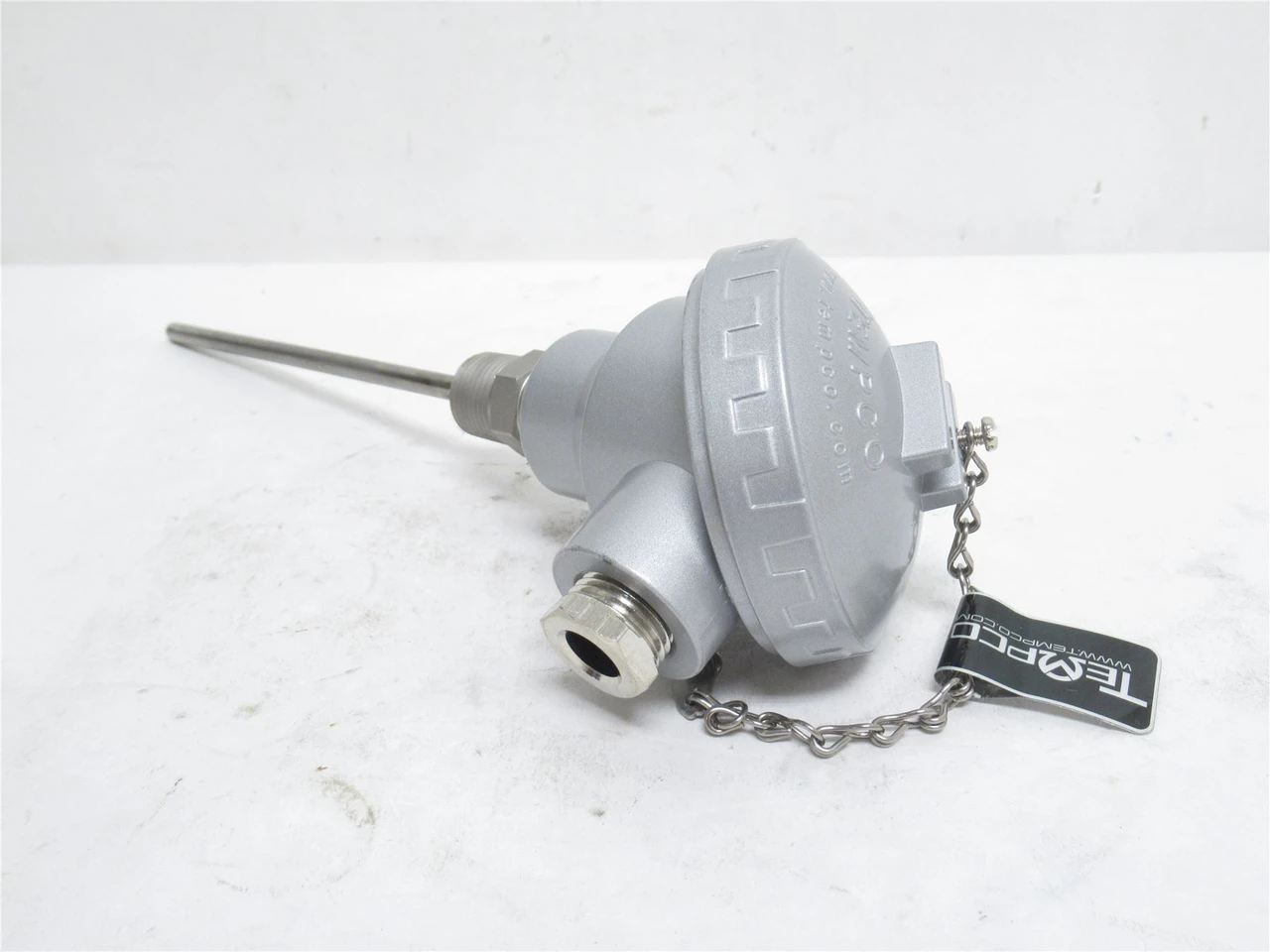 Tempco MTA01201; Dual RTD Temp Sensor 1/2NPT; SS Probe 1/2"OD