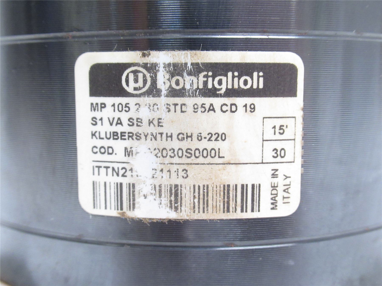 Bonfiglioli MP 105 2 30 STD 95S CD 19; Gear Reducer 30:1 Ratio