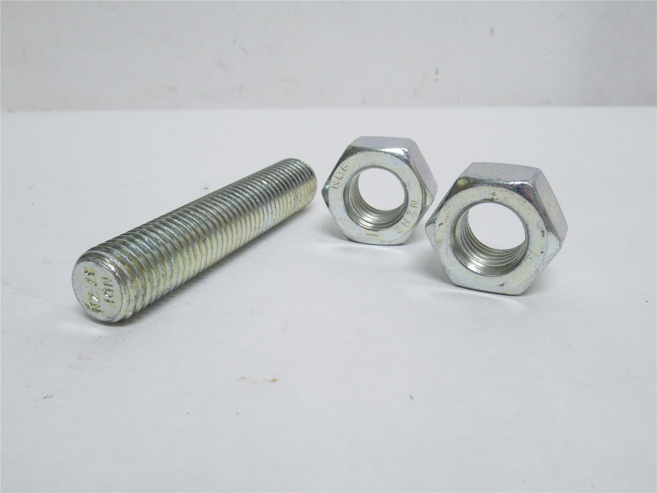 Industry-Std 803DG9; Lot-2; Threaded Rod W/Nuts; 3/4-10; 4" L