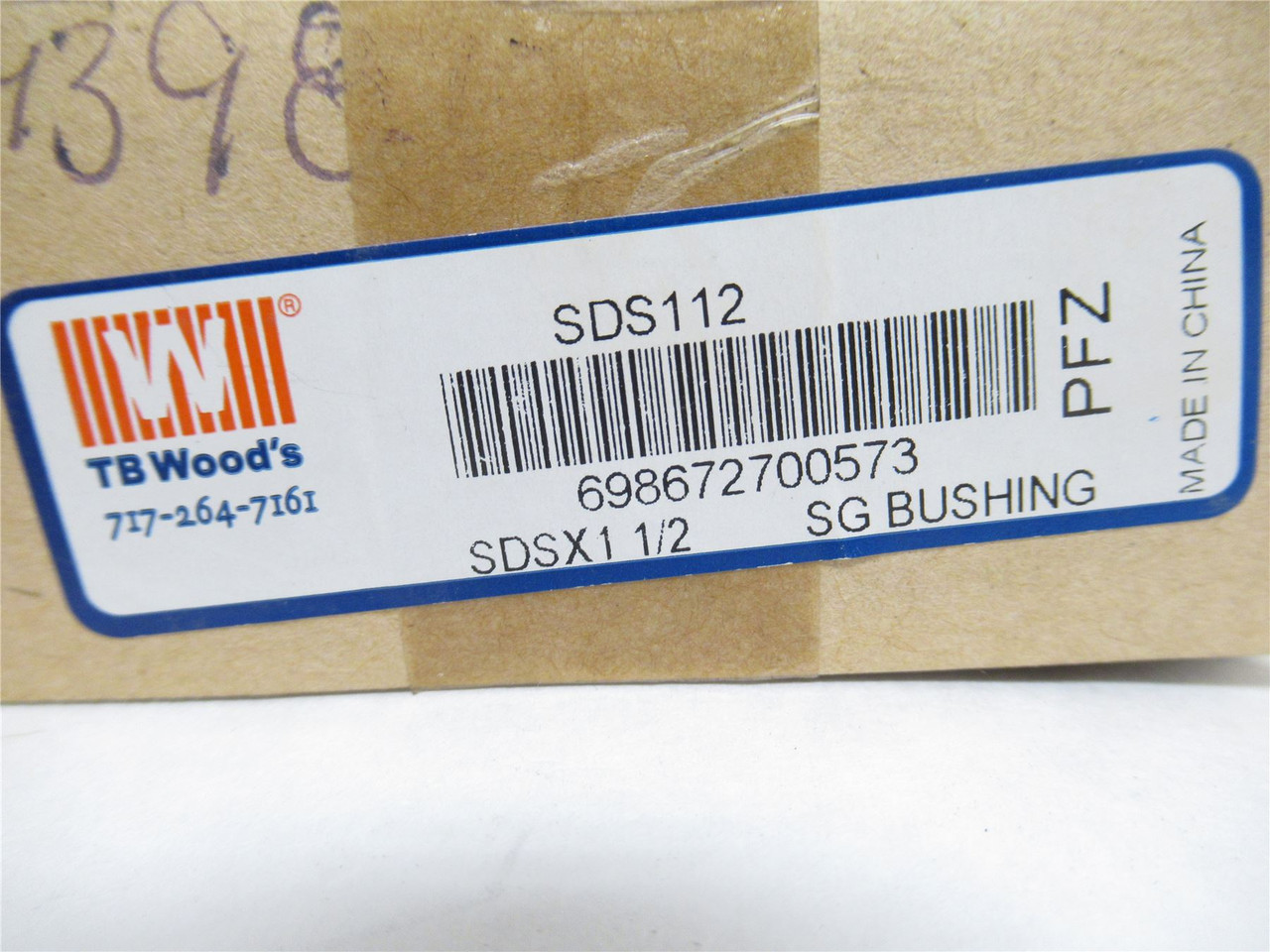 TB Woods SDS112x1-1/2; QD Bushing 1-1/2"ID 3-3/16" Flange OD