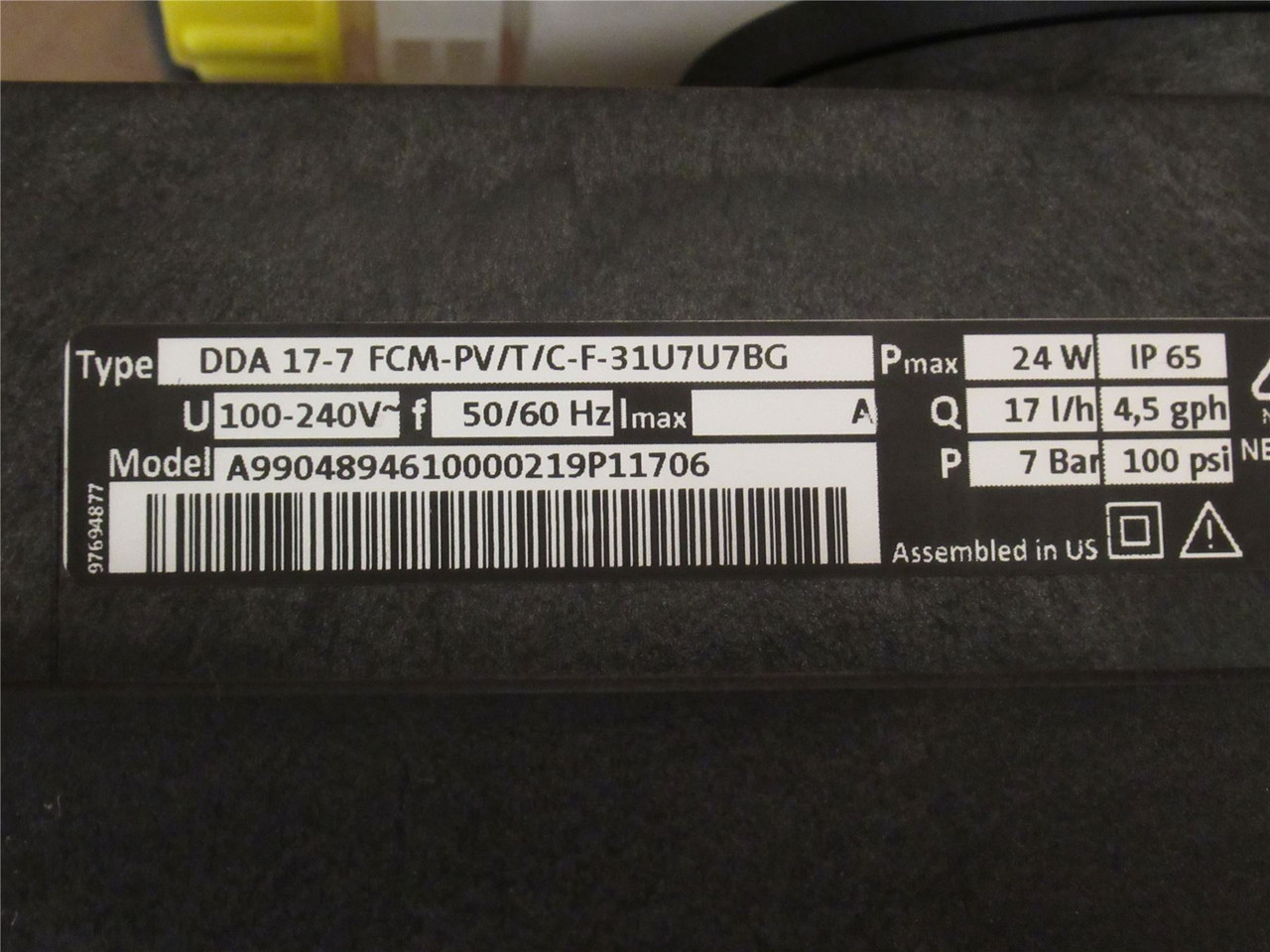 Grundfos DDA 17-7 FCM-PV/T/C-F-31U7U7BG; Digital Dosing Pump