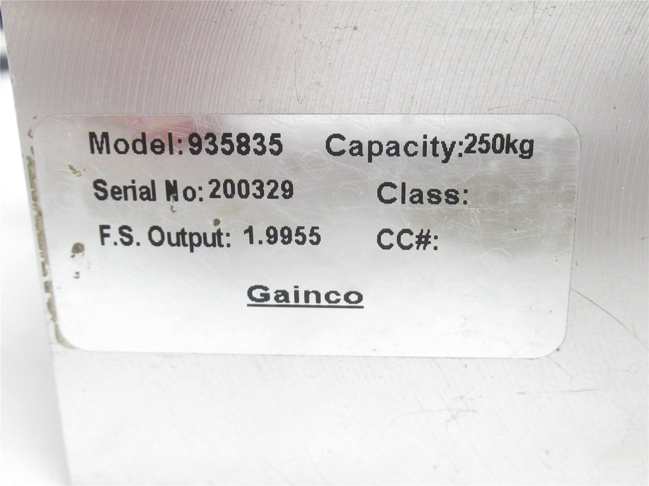 Gainco RL1260; Single-Point Load Cell; 250KG; 2.0823 mV/V