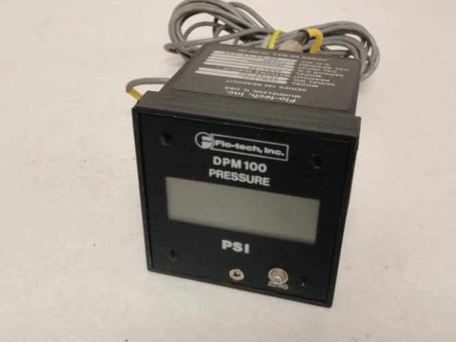 Flo-Tech DPM-100; Flow Meter Readout and Sensor