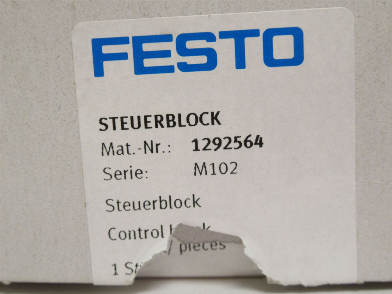 Festo PR211892; Control Block 1292564