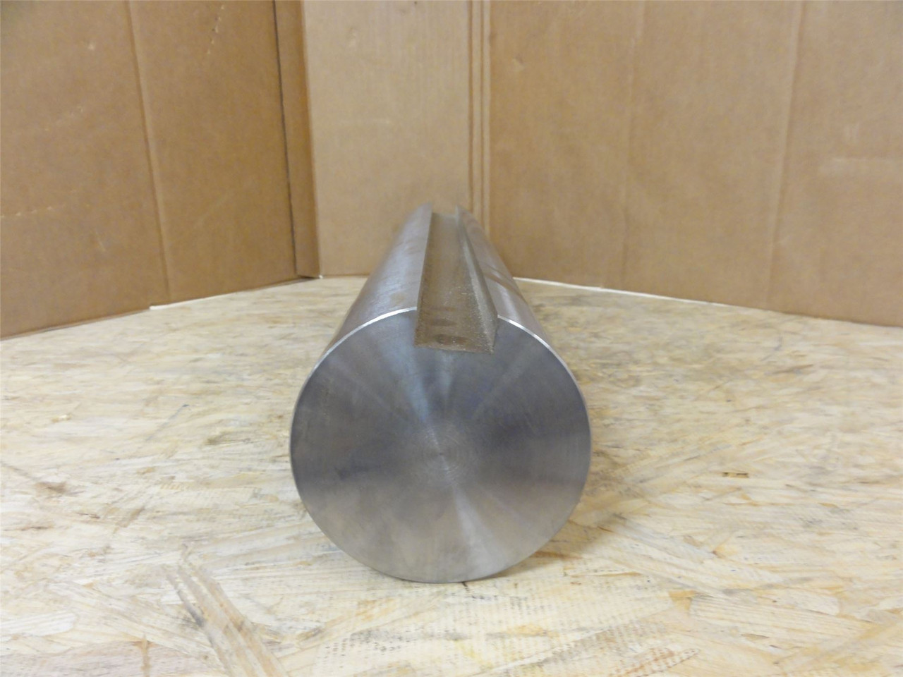 MFG- K1014X-DV100; Keyed Steel Gearbox Shaft; 4"OD x 21" Long