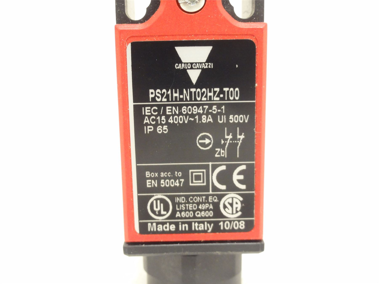 Carlo Gavazzi PS21H-NT02HZ-T00; Limit Switch; 1.8A; 400VAC
