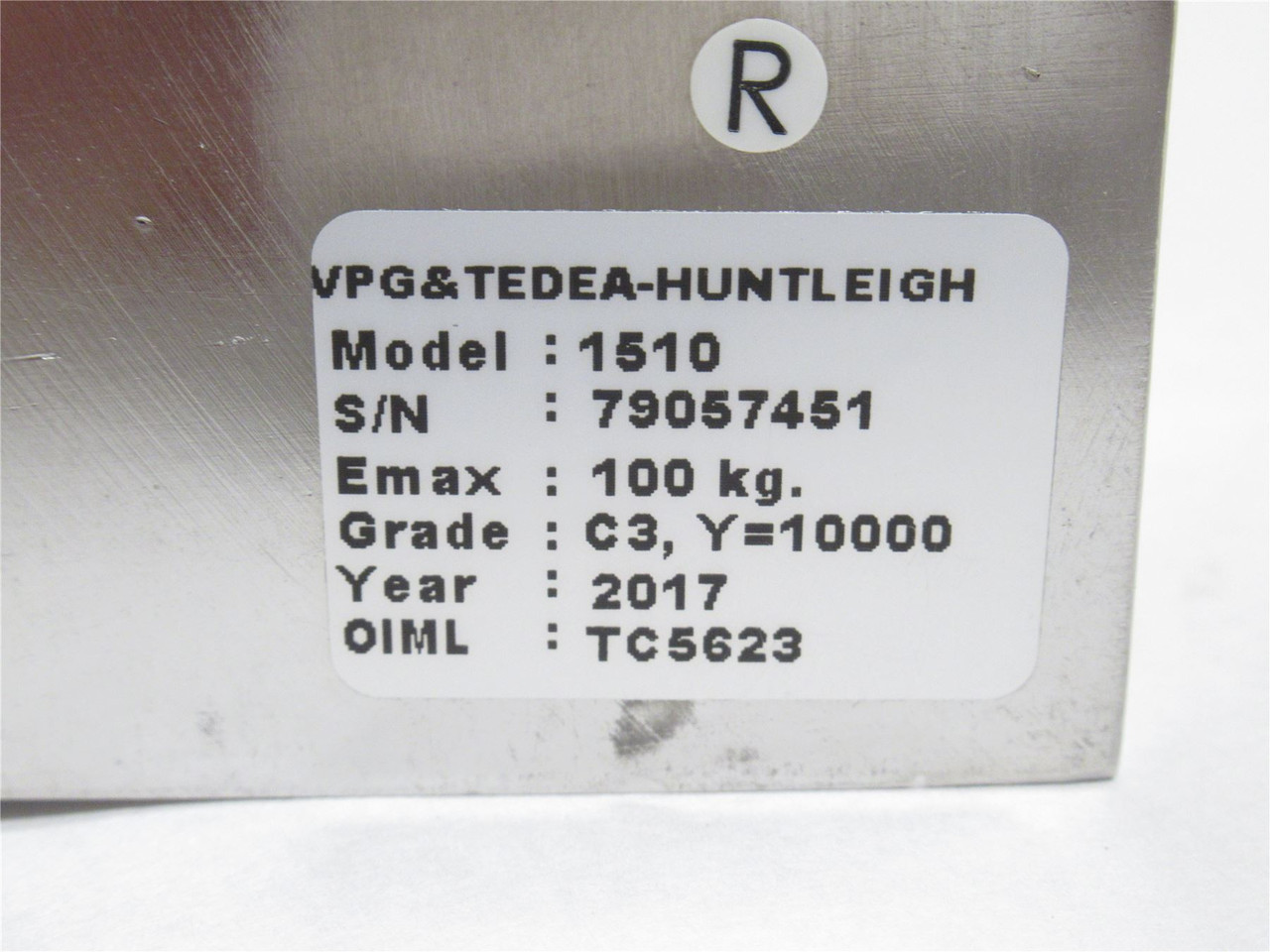 Huntleigh 01510-100K-31-01X; Compression Load Cell; 100kg; SS