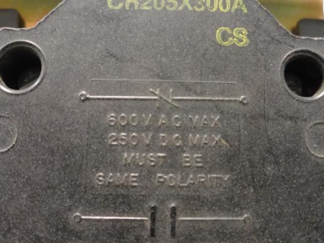 GE CR205X300A; AUX Contact; 600VAC; 250VDC