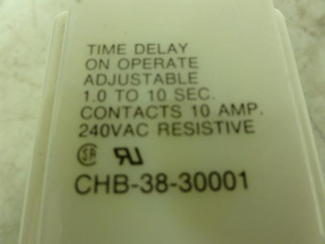 Potter & Brumfield CHB-38-30001; TIme Delay Relay 24Vac 10A