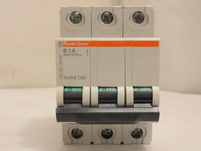 Square D MG-24140; Supplementary Protector IEC 1A 3P; 277/480VAC